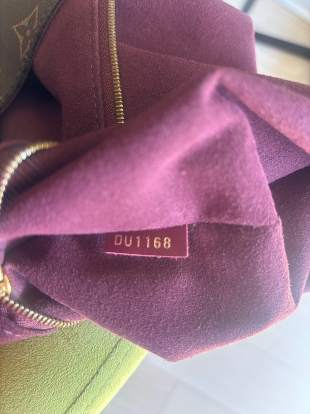 Louis Vuitton Monogram Flower Hobo with Burgundy Trim ~ Authentic - Picture 5 of 16
